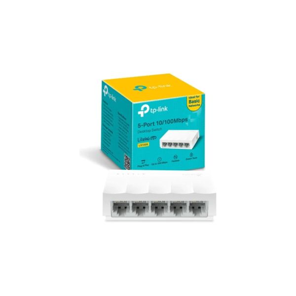Switch Ethernet Fast TP-Link LS1005 de 5 Puertos RJ45