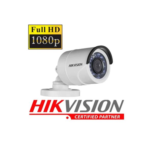Cámara Bala Hikvision Turbo HD 2 MP (1080p) – Lente 2.8 mm para DVR