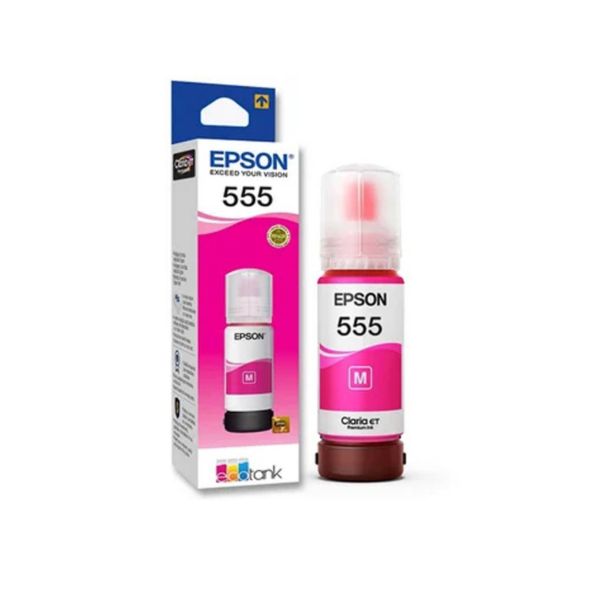Botella de Tinta Epson Original T555 Magenta