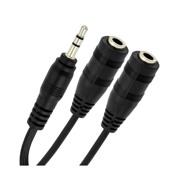 Adaptador Jack 3.5 mm macho a doble jack hembra – AD Plug x2