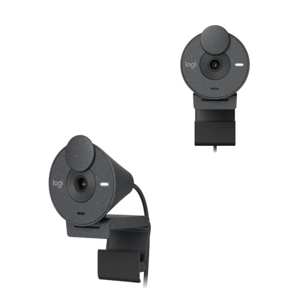 Webcam Logitech Brio 300 FHD 1080p USB-C con Obturador de Privacidad y Micrófono