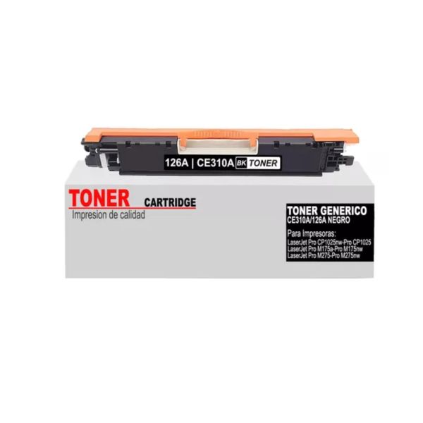 Tóner Genérico New Print 130-CF350A / 126-CE310A Negro para Impresoras HP LaserJet