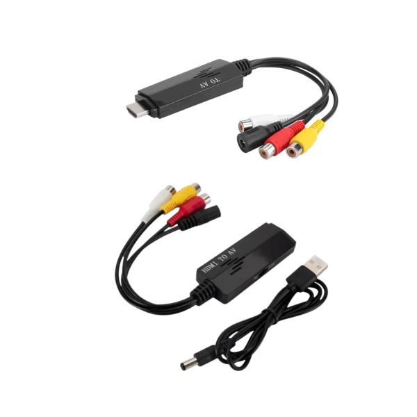Cable Adaptador / Convertidor HDMI Macho a RCA Hembra de 1,8 m con Soporte Full HD 1080p
