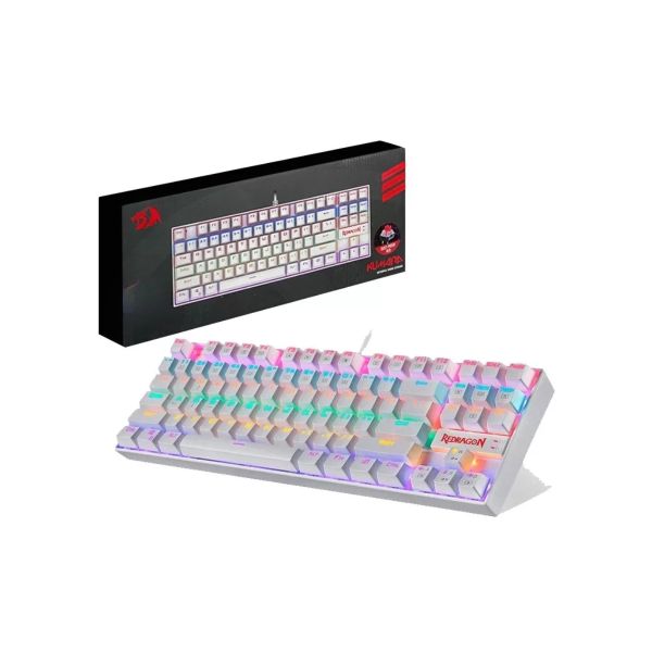 Teclado Gamer Redragon Kumara K552-KR Mecánico Español con Switches Red Color Blanco