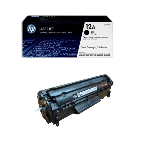 Tóner HP 12A (Q2612A) Original Negro para Impresoras LaserJet