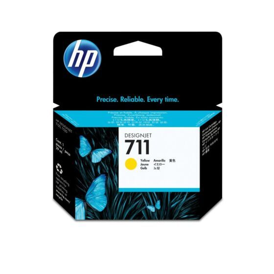 Cartucho de Tinta HP 711 Amarilla DesignJet de 29 ml