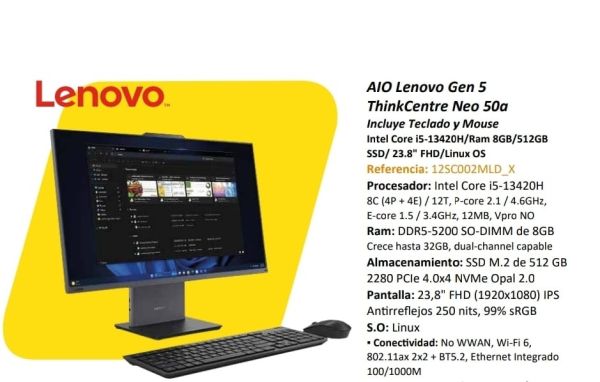 Lenovo All in one 24"