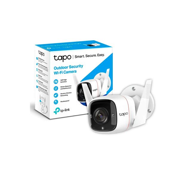 Cámara IP Wi-Fi Exterior Tapo C310 2K 3MP con Audio Bidireccional, Alarma Sonora y Visual