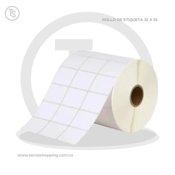 ROLLO DE ETIQUETAS ADHESIVAS 32X25/5.000 UND
