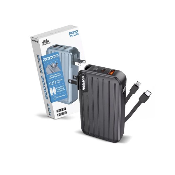 Power Bank Movisun ROCKET P27 20000mAh con Carga Turbo 22.5W,