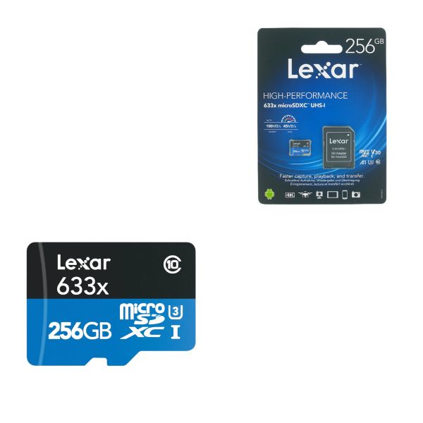 Memoria MicroSD Lexar 256GB – 4K A1, Velocidad 100MB/s