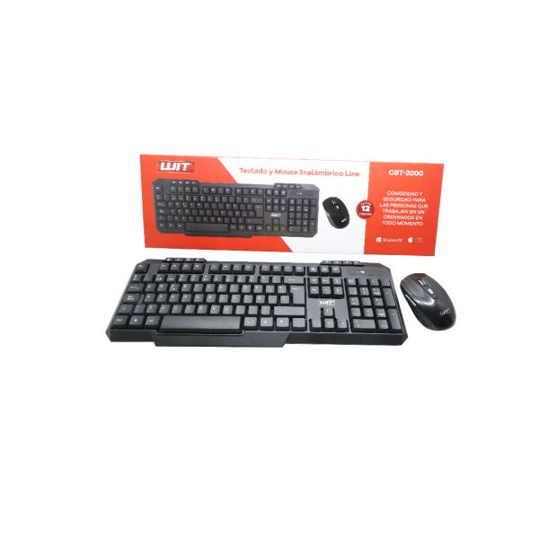 Combo Inalámbrico WIT CBT-3000 / CBT-2000 Teclado + Mouse