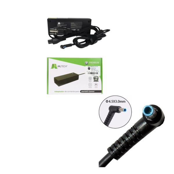 Cargador Gamer Genérico Jaltech 11256 para HP 19,5 V 7,7 A (150 W) Punta Azul