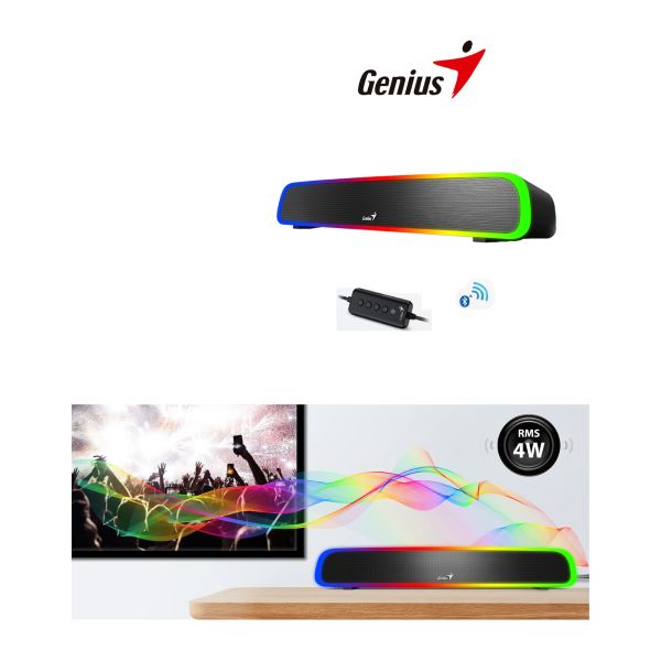 Barra de Sonido Genius SoundBar 200BT 4W con Bluetooth 5.1 y USB