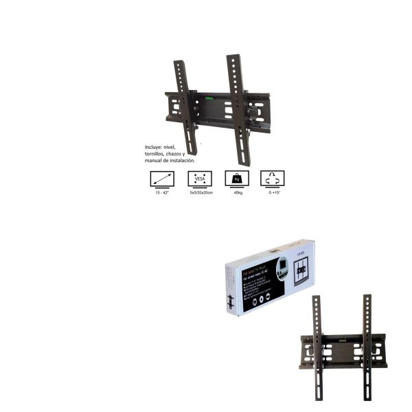 Base Fija para Televisor HT-001 de 15” a 42” – Soporta hasta 40 kg