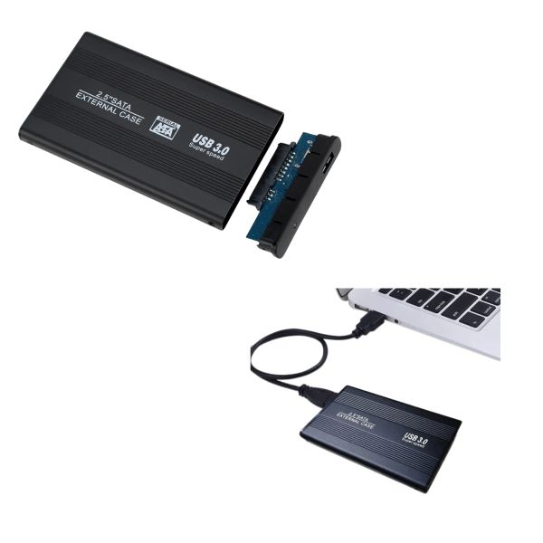 Caja Enclosure para Disco Duro 2.5" SATA a USB 3.0 – Para Portátiles