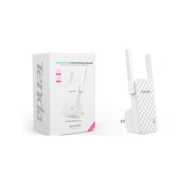 Extensor de Rango Wi-Fi TENDA A9 – N300 con 2 Antenas Externas
