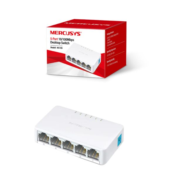 Switch Mercusys MS105 5 Puertos Fast Ethernet