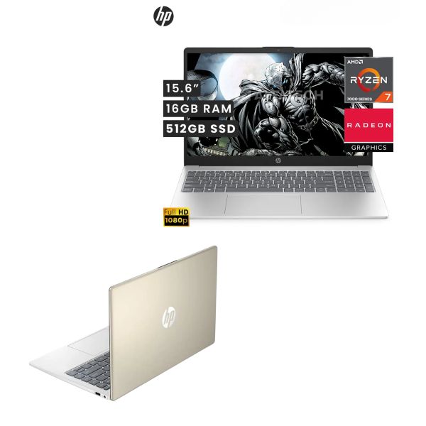 HP 15,6" Ryzen 5 7520U, 16GB RAM, SSD 512GB
