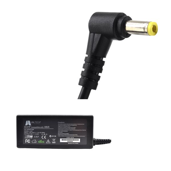 Cargador genérico Premium Jaltech para Asus 65 W (19 V – 3,42 A, punta de 5,5 × 2,5 mm