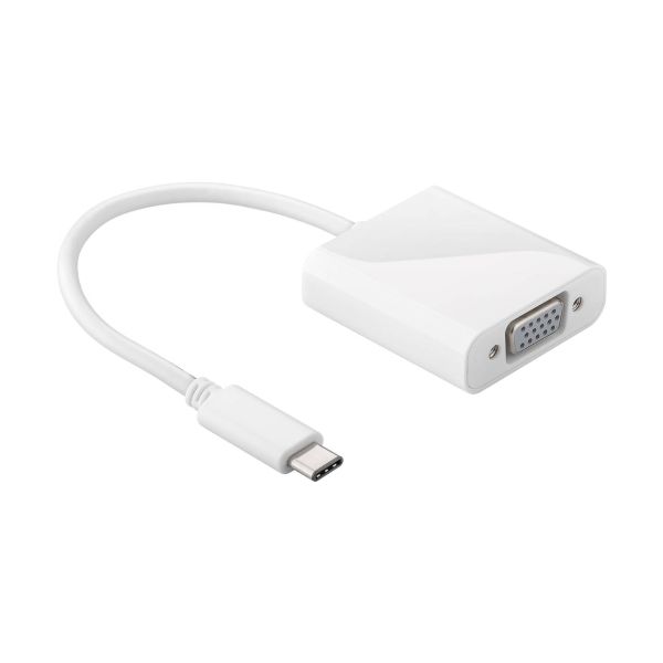Convertidor / Adaptador USB Tipo C a VGA y HDMI 2 en 1 para Computadoras, Laptops y Dispositivos Móviles en Alta Definición