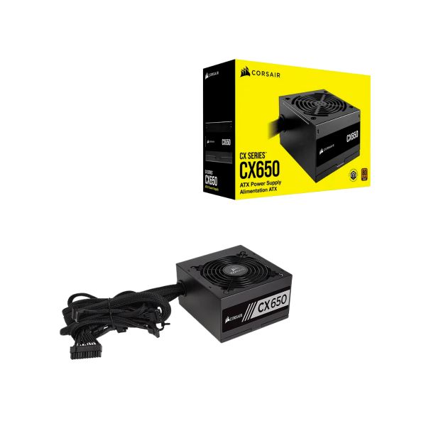 Fuente de Poder Corsair CX650 – 80 Plus Bronze – 650W Reales