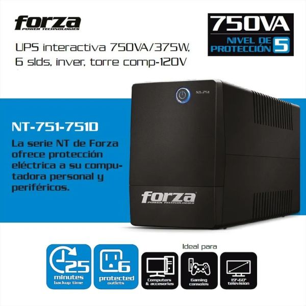 UPS FORZA 750VA /375w