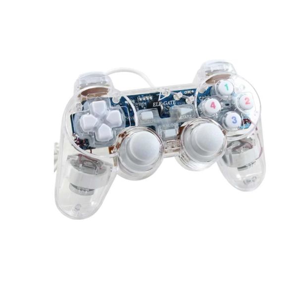 Control Gamepad USB Alámbrico Transparente para PC/Laptop