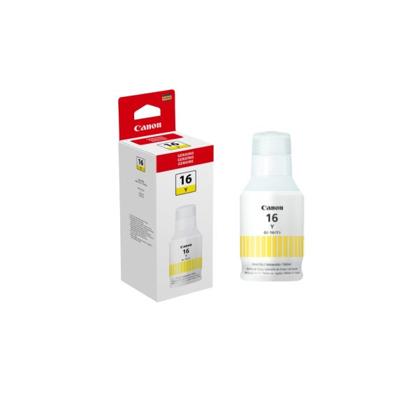 Botella de Tinta Canon Original GI-16 Amarilla