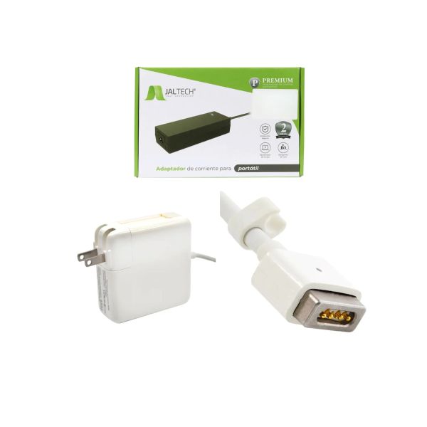 Cargador genérico Jaltech para Apple 60 W (16,5 V – 3,62 A, conector MagSafe 1 L)