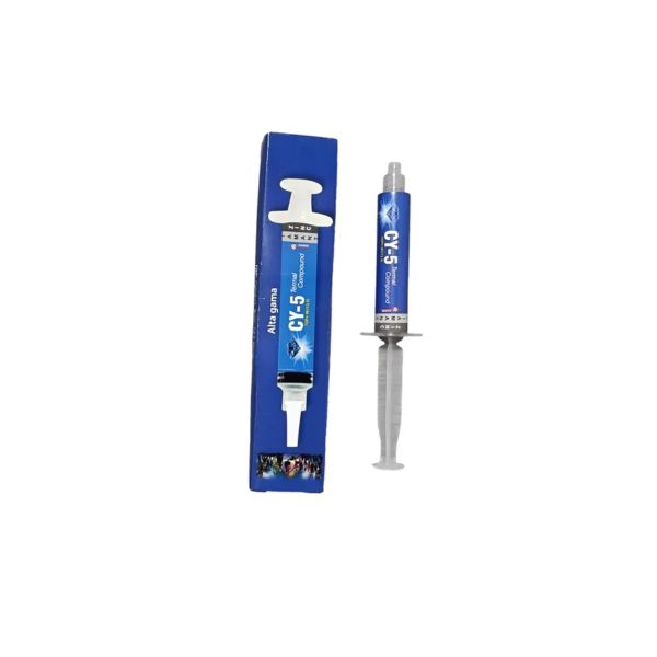 Jeringa Pasta Térmica y Conductora de Alto Rendimiento CY-5 – 5g, 12.5 W/m·K, Gris