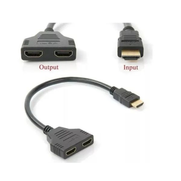 Cable divisor HDMI 1 a 2 (HDMI macho a 2 HDMI hembra) – modelo 10701Y