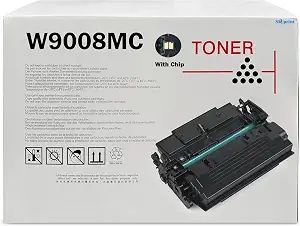 W9008 W9008MC Cartucho de tóner negro compatible con HP W9008MC Uso de tóner para HP Managed E50145dn Flow MFP E52645c MFP E52645dn Priners