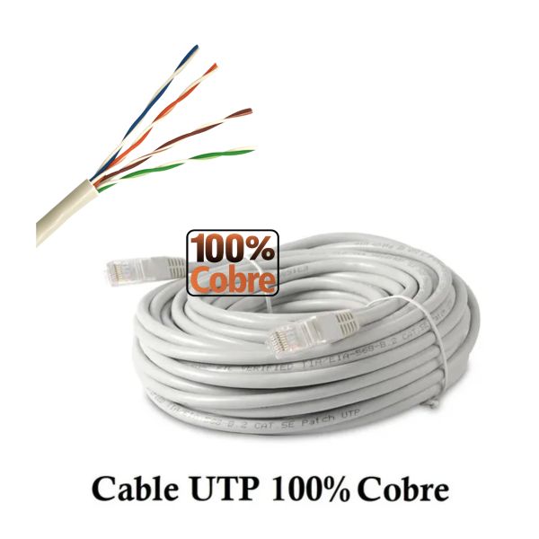 Cable de red Ethernet Cat6e 3 m 100% cobre