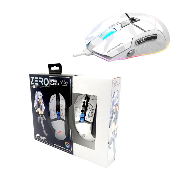 Mouse Gamer JYR MGJR-052 RGB 12,800 DPI USB