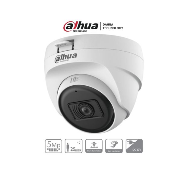 Cámara Domo Dahua HDCVI 5 MP 2.8 mm – Para DVR, Uso Interior