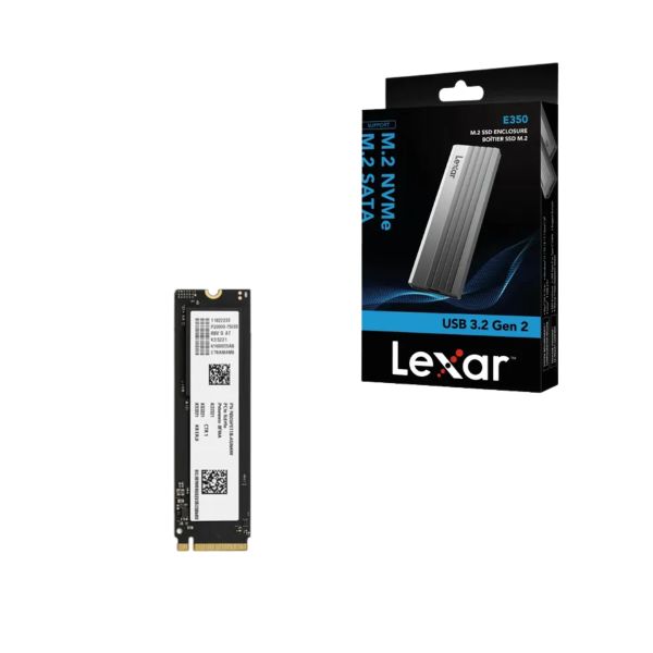 Enclosure / Caja Externa Lexar E350 para SSD M.2 NVMe – USB 3.1