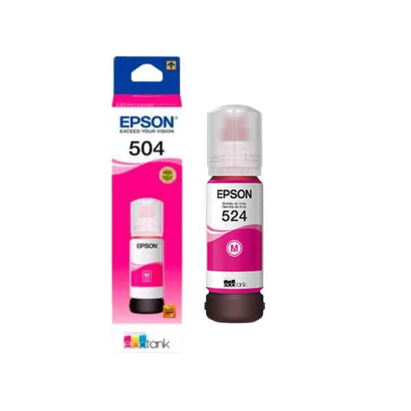 Botella de Tinta Epson Original 524 Magenta