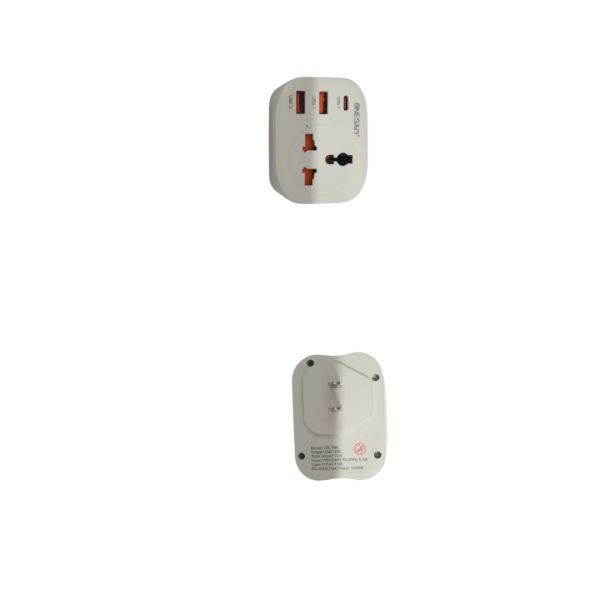 Adaptador Convertidor Americano Usb*2- Tc*1