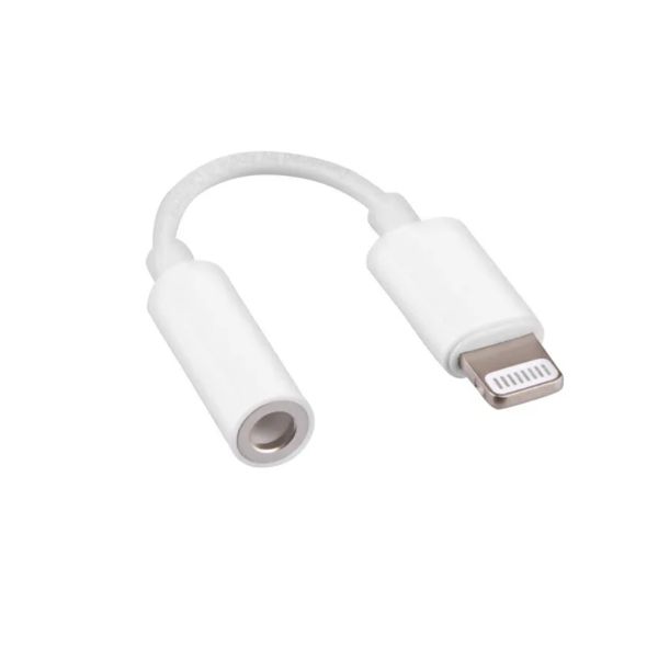 Adaptador / Convertidor de iPhone (Lightning) a Plug 3.5mm, Compatible con Auriculares y Sistemas de Audio
