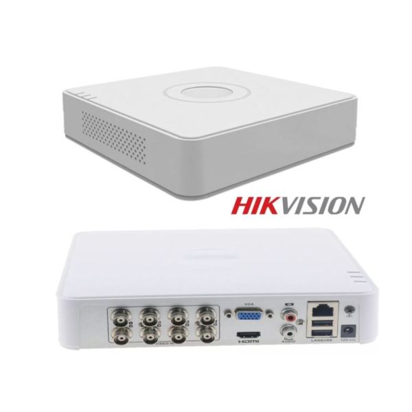 DVR Hikvision de 8 Canales DS-7108HGHI-M1 – Resolución 2MP HDTVI / Analógico / IP
