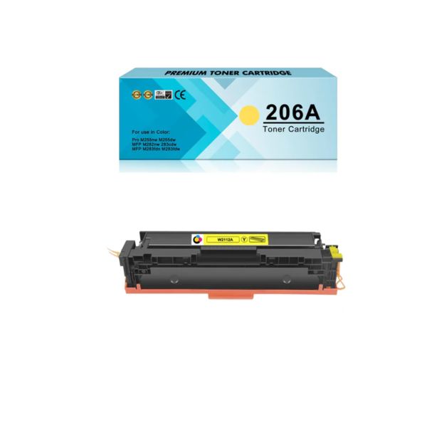 Tóner Compatible New Print 206A (W2112A) Amarillo para Impresoras HP Color LaserJet