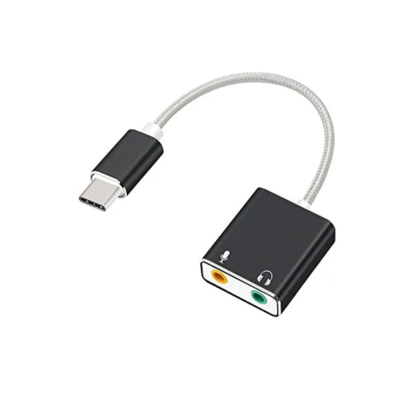 Tarjeta de Sonido Externa USB Tipo C 7.1 Canales
