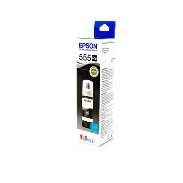Botella de Tinta Epson Original T555 Negra