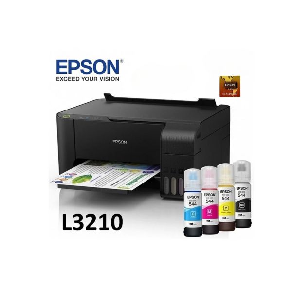 Impresora Multifuncional Epson L3210 con Conexión USB – Tanque de Tinta Continua